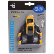 Shimano SM-SH11 SPD-SL Yellow Cleat Set With Hardware: 6 Degree Float